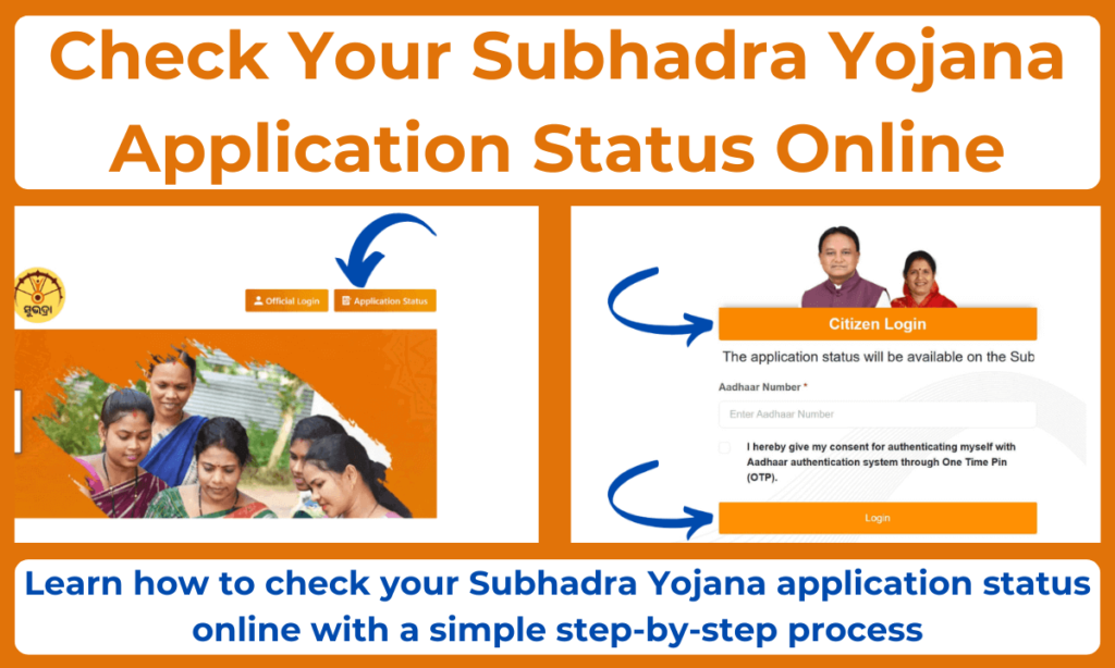 Subhadra Yojana Application Status Online Check Link
